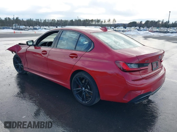 2022 BMW 3 Series M340i xDrive with VIN WBA5U9C01NFM09684, listed as a IAAI auction lot 41670169 with 38,640 mi miles and . Bid and sale history available at DreamBid. Image 3.