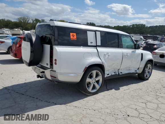 2023 Land Rover Defender с VIN SALEVFEU4P2217208, выставлен на аукционе Copart как лот 71833904 с пробегом Не указан миль и Списание • Salvage title. История ставок и продаж доступна на DreamBid. Изображение 3.