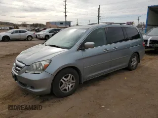 2005 Honda Odyssey EX-L with VIN 5FNRL38715B116530, listed as a Copart auction lot 50807575 with 216,434 mi miles and Salvage Title. Bid and sale history available at carsss.com. Image 1.