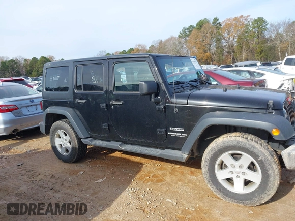 2017 Jeep Wrangler Unlimited Sport with VIN 1C4BJWDG7HL745466, listed as a IAAI auction lot 41040828 with 86,269 mi miles. Bid and sale history available at carsss.com. Image 13.