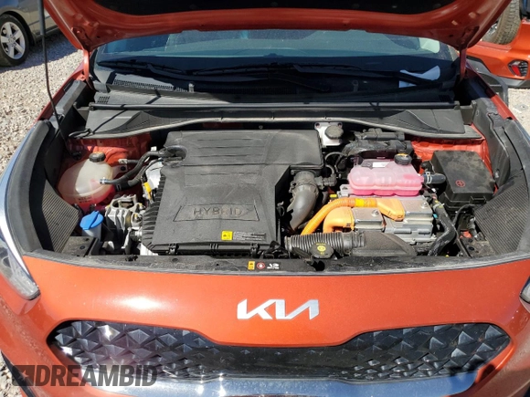 2022 Kia Niro Touring SE with VIN KNDCC3LCXN5532572, listed as a Copart auction lot 67485494 with 27,554 mi miles and Salvage Title. Bid and sale history available at carsss.com. Image 12.