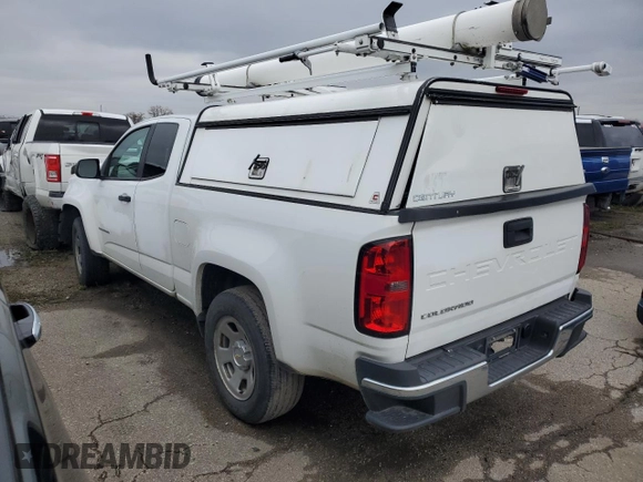 2021 Chevrolet Colorado 2WD Work Truck with VIN 1GCHSBEA0M1118740, listed as a Copart auction lot 84727024 with 125,233 mi miles and Salvage Title. Bid and sale history available at carsss.com. Image 2.