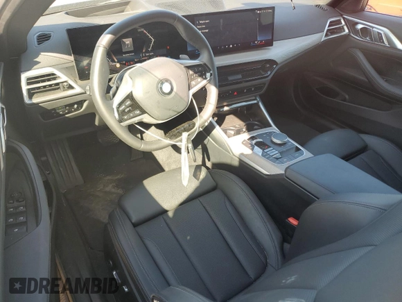 2025 BMW 4 Series 430i with VIN WBA33DB02SCT34117, listed as a Copart auction lot 44116355 with 7,687 mi miles and Clean Title. Bid and sale history available at carsss.com. Image 8.