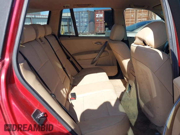2005 BMW X3 2.5i with VIN WBXPA73495WC50768, listed as a IAAI auction lot 41574034 with 192,627 mi miles. Bid and sale history available at carsss.com. Image 8.