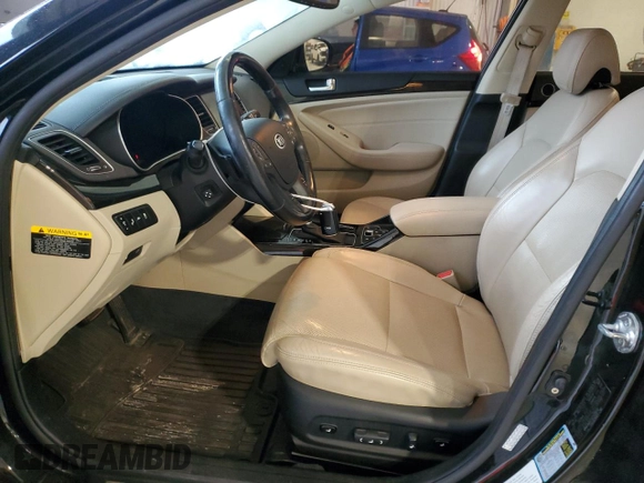 2014 Kia Cadenza Premium with VIN KNALN4D72E5128132, listed as a Copart auction lot 86681784 with 90,950 mi miles and Salvage Title. Bid and sale history available at carsss.com. Image 7.