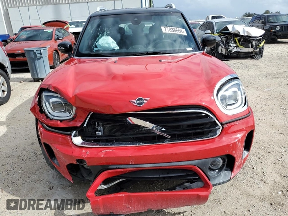 2021 MINI Countryman Oxford Edition with VIN WMZ23BR08M3N09286, listed as a Copart auction lot 77888664 with 49,636 mi miles and Non Repairable. Bid and sale history available at carsss.com. Image 5.