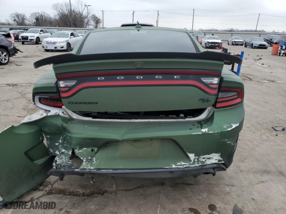 2019 Dodge Charger R/T with VIN 2C3CDXCTXKH633124, listed as a Copart auction lot 43935055 with 106,184 mi miles and Salvage Title. Bid and sale history available at carsss.com. Image 6.