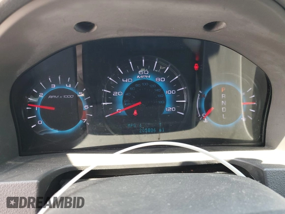 2012 Ford Fusion SEL with VIN 3FAHP0JA2CR141622, listed as a Copart auction lot 62663395 with 205,806 mi miles and Salvage title. Bid and sale history available at DreamBid. Image 9.