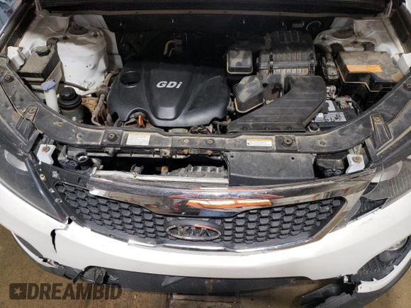 2013 Kia Sorento LX with VIN 5XYKTCA65DG331709, listed as a Copart auction lot 53188675 with 143,545 mi miles and Clean Title. Bid and sale history available at carsss.com. Image 12.