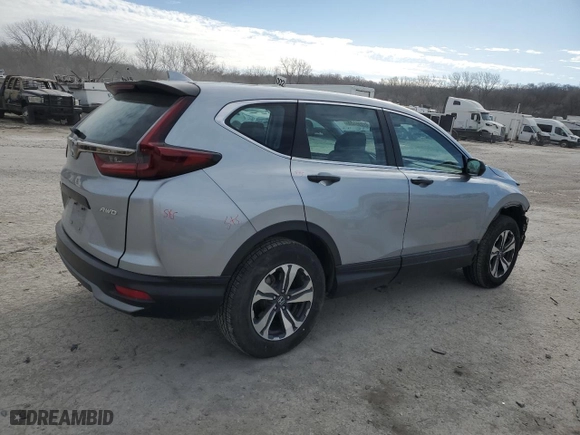 2020 Honda CR-V LX with VIN 5J6RW2H21LL003722, listed as a Copart auction lot 42295555 with 83,075 mi miles and Salvage Title. Bid and sale history available at carsss.com. Image 3.