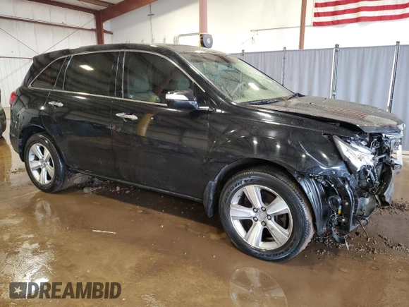 2012 Acura MDX Tech/Entertainment Pkg with VIN 2HNYD2H43CH503400, listed as a Copart auction lot 47186095 with 0 mi miles and Salvage Title. Bid and sale history available at carsss.com. Image 4.