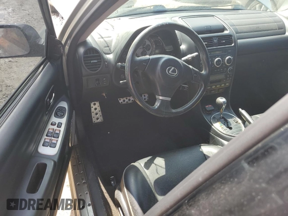 2005 Lexus IS 300 with VIN JTHBD192250100758, listed as a Copart auction lot 73828734 with Not Provided miles and Salvage Title. Bid and sale history available at DreamBid. Image 8.