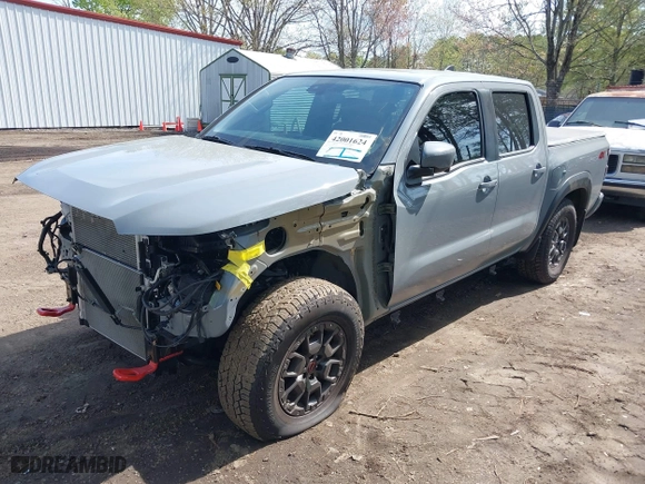 2023 Nissan Frontier PRO-4X with VIN 1N6ED1EKXPN674662, listed as a IAAI auction lot 42001624 with 24,928 mi miles. Bid and sale history available at carsss.com. Image 18.