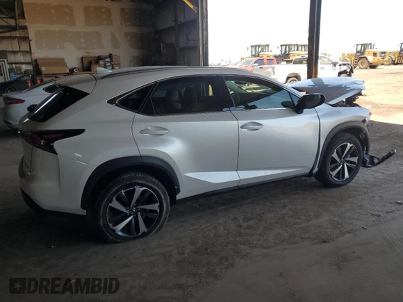 2021 Lexus NX 300 z VIN JTJGARBZ9M5035833, wystawiony jako Copart lot #61602995 z przebiegiem 38 746 mil mil oraz Szkoda całkowita • Salvage title. Historia ofert i sprzedaży dostępna na DreamBid. Obrazek 3.