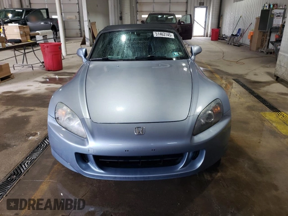 2004 Honda S2000 with VIN JHMAP21474T003557, listed as a Copart auction lot 51463145 with 228,020 mi miles and Salvage Title. Bid and sale history available at DreamBid. Image 5.