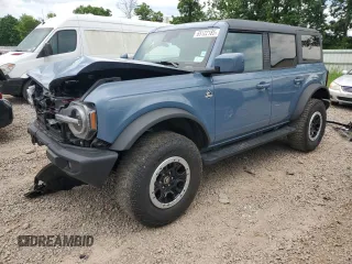2023 Ford Bronco with VIN 1FMDE5DH3PLB10089, listed as a Copart auction lot 65122185 with 47,466 mi miles and Salvage title. Bid and sale history available at DreamBid. Image 1.