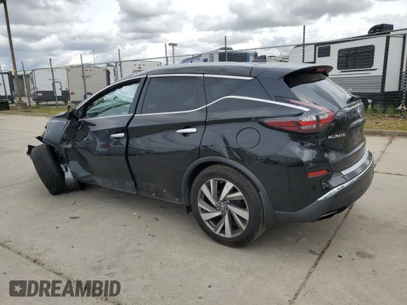 2019 Nissan Murano SL with VIN 5N1AZ2MS7KN131509, listed as a Copart auction lot 51875335 with 126,758 mi miles and Salvage Title. Bid and sale history available at DreamBid. Image 2.
