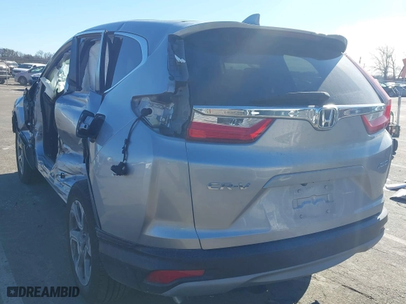 2019 Honda CR-V EX with VIN 7FARW2H55KE031982, listed as a IAAI auction lot 41465242 with 46,411 mi miles. Bid and sale history available at carsss.com. Image 3.