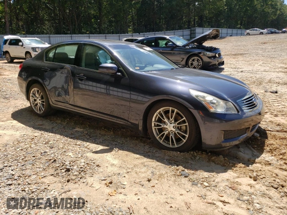 2007 Infiniti G35 Journey with VIN JNKBV61E77M710649, listed as a Copart auction lot 67612944 with 75,566 mi miles and Salvage Title. Bid and sale history available at DreamBid. Image 4.