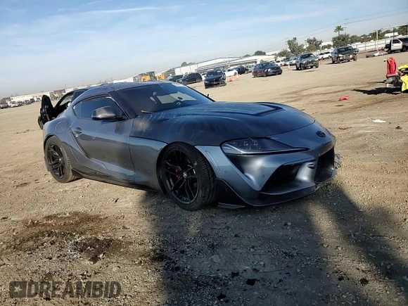 2022 Toyota Supra 3.0 with VIN WZ1DB0C0XNW046741, listed as a Copart auction lot 43457735 with 60,705 mi miles and Salvage title. Bid and sale history available at DreamBid. Image 10.