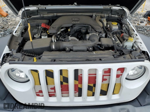 2019 Jeep Wrangler Sport S with VIN 1C4GJXAG0KW608696, listed as a Copart auction lot 57963455 with 51,955 mi miles and Salvage title. Bid and sale history available at DreamBid. Image 11.