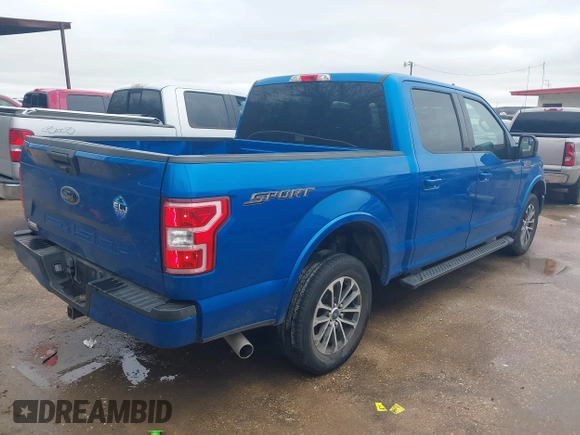 2020 Ford F-150 XL with VIN 1FTEW1C55LKF53883, listed as a IAAI auction lot 41557670 with 23,026 mi miles. Bid and sale history available at carsss.com. Image 4.