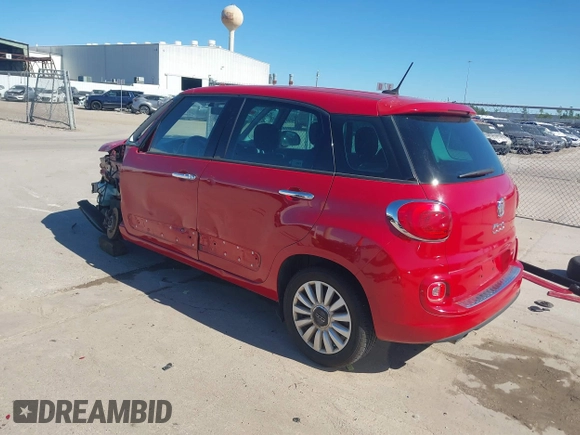 2014 FIAT 500L Easy with VIN ZFBCFABH7EZ027657, listed as a IAAI auction lot 40808990 with 107,591 mi miles and . Bid and sale history available at DreamBid. Image 3.