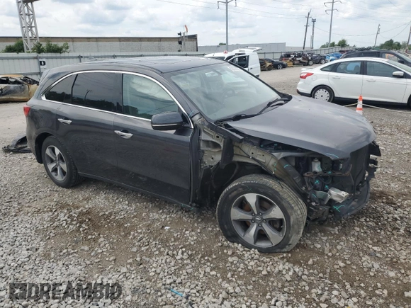 2016 Acura MDX with VIN 5FRYD4H25GB021635, listed as a Copart auction lot 62096325 with 112,099 mi miles and Clean title. Bid and sale history available at DreamBid. Image 4.