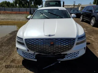 2023 Genesis G80 with VIN KMTGE4S13PU005176, listed as a Copart auction lot 58163704 with 5,315 mi miles and Non Repairable. Bid and sale history available at carsss.com. Image 5.