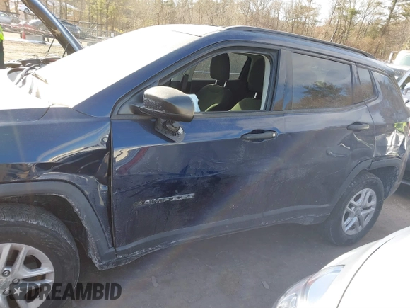 2017 Jeep Compass Sport z VIN 3C4NJDABXHT688890, wystawiony jako IAAI lot #41401246 z przebiegiem 57 811 mil mil oraz . Historia ofert i sprzedaży dostępna na DreamBid. Obrazek 6.