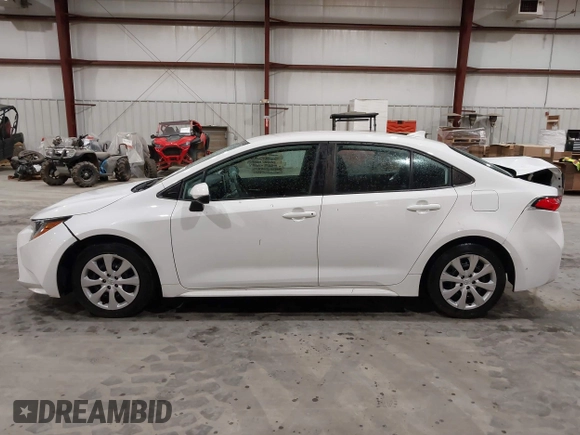 2020 Toyota Corolla LE with VIN 5YFEPRAE3LP047159, listed as a IAAI auction lot 41925345 with 57,505 mi miles. Bid and sale history available at carsss.com. Image 14.