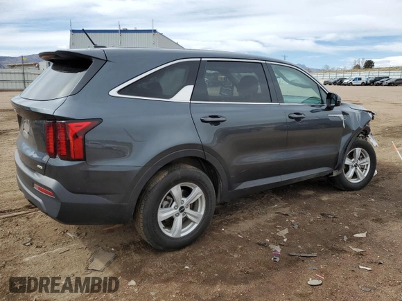 2023 Kia Sorento LX with VIN 5XYRGDLC0PG186353, listed as a Copart auction lot 50159595 with 51,832 mi miles and Salvage Title. Bid and sale history available at carsss.com. Image 3.