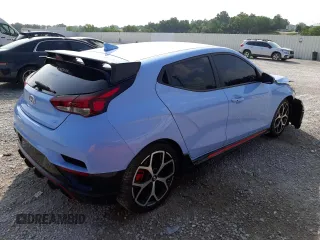 2019 Hyundai Veloster N with VIN KMHT36AHXKU001028, listed as a Copart auction lot 61412253 with 41,489 mi miles. Bid and sale history available at carsss.com. Image 3.