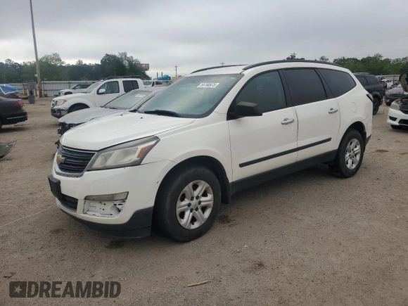 2014 Chevrolet Traverse LS z VIN 1GNKRFED5EJ340184, wystawiony jako Copart lot #54798975 z przebiegiem 197 728 mil mil oraz Czysty tytuł • Clean title. Historia ofert i sprzedaży dostępna na DreamBid. Obrazek 1.