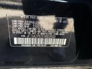 2015 Subaru WRX STI with VIN JF1VA2P67F9802600, listed as a Copart auction lot 69310294 with 45,814 mi miles and Salvage title. Bid and sale history available at DreamBid. Image 12.