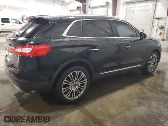 2016 Lincoln MKX Reserve with VIN 2LMTJ8LR2GBL76128, listed as a Copart auction lot 44563065 with 128,934 mi miles and Salvage Title. Bid and sale history available at carsss.com. Image 3.