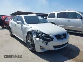 2011 Lexus IS 250 with VIN JTHBF5C29B5142112, listed as a IAAI auction lot 41886355 with 130,624 mi miles. Bid and sale history available at carsss.com. Image 1.