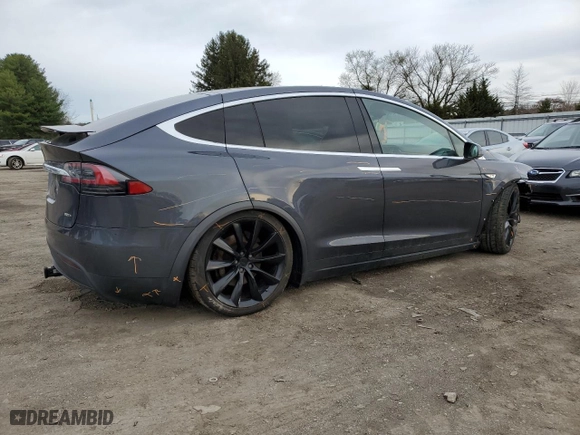 2016 Tesla Model X 70D with VIN 5YJXCBE2XGF004905, listed as a Copart auction lot 50170075 with 98,936 mi miles and Salvage Title. Bid and sale history available at carsss.com. Image 3.
