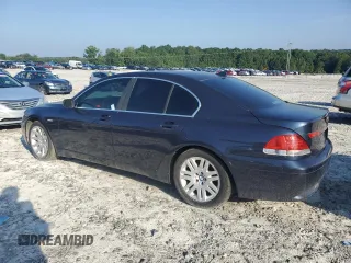 2002 BMW 7 Series 745i with VIN WBAGL63472DP60376, listed as a Copart auction lot 65286175 with 174,628 mi miles and Clean title. Bid and sale history available at DreamBid. Image 2.