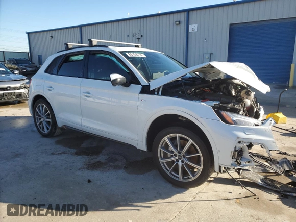 2022 Audi Q5 S line Prestige with VIN WA1F2AFY4N2022855, listed as a Copart auction lot 86198714 with 0 mi miles and Salvage Title. Bid and sale history available at carsss.com. Image 4.
