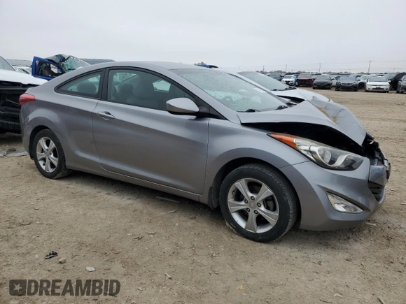 2013 Hyundai Elantra Coupe GS with VIN KMHDH6AE9DU014951, listed as a Copart auction lot 85046264 with 82,059 mi miles and Salvage Title. Bid and sale history available at carsss.com. Image 4.