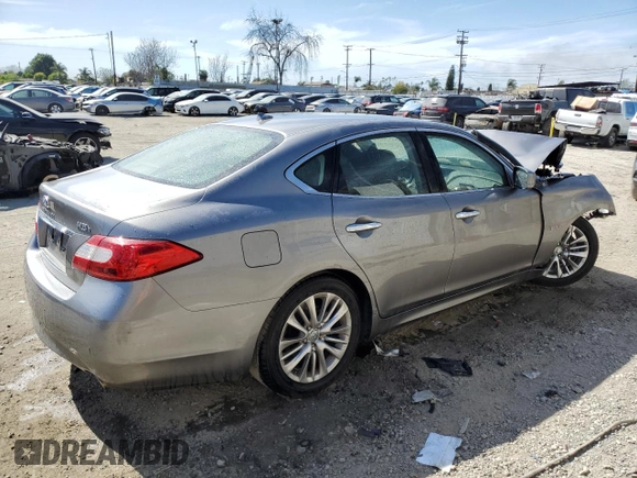 2012 Infiniti M Hybrid with VIN JN1EY1APXCM910481, listed as a Copart auction lot 52943285 with Not Provided miles and Salvage Title. Bid and sale history available at DreamBid. Image 3.
