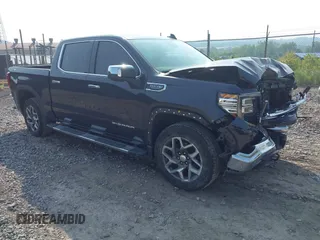 2023 GMC Sierra 1500 SLT with VIN 3GTUUDED4PG295019, listed as a IAAI auction lot 42418827 with 27,684 mi miles and . Bid and sale history available at DreamBid. Image 1.