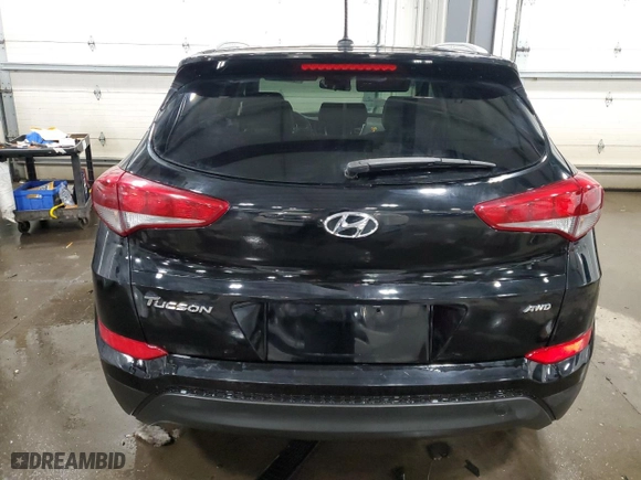 2017 Hyundai Tucson SE with VIN KM8J3CA42HU265811, listed as a Copart auction lot 45512725 with 77,467 mi miles and Salvage Title. Bid and sale history available at carsss.com. Image 6.