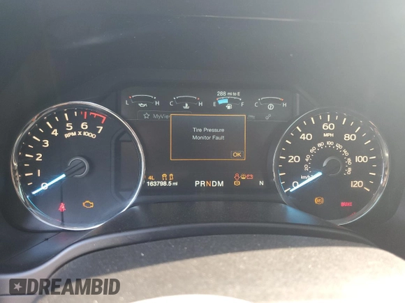 2018 Ford F-150 XL with VIN 1FTEW1EGXJFB60711, listed as a Copart auction lot 64041545 with 163,798 mi miles and Salvage title. Bid and sale history available at DreamBid. Image 9.