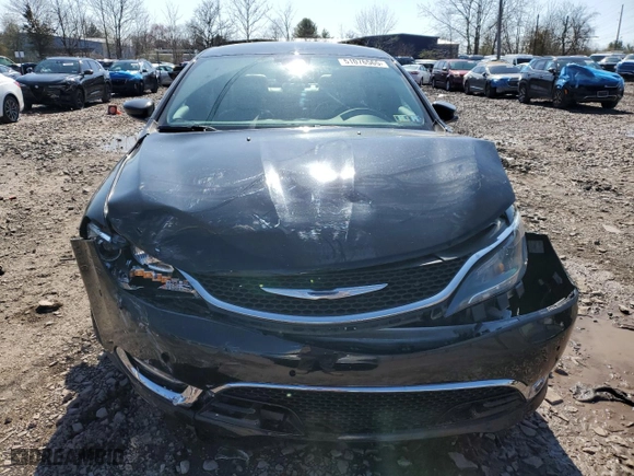 2015 Chrysler 200 C with VIN 1C3CCCEG8FN522564, listed as a Copart auction lot 51076565 with 69,510 mi miles and Salvage Title. Bid and sale history available at carsss.com. Image 5.