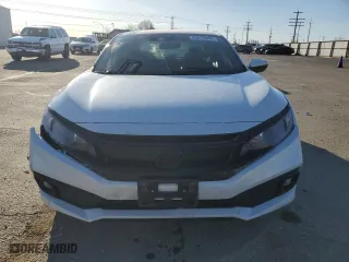 2019 Honda Civic Sedan Sport with VIN 19XFC2F88KE049418, listed as a Copart auction lot 49875945 with 57,619 mi miles and Salvage Title. Bid and sale history available at carsss.com. Image 5.