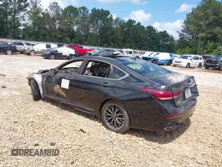 2018 Genesis G80 Sport with VIN KMHGN4JB5JU240335, listed as a IAAI auction lot 30532553 with 65,208 mi miles and . Bid and sale history available at DreamBid. Image 3.