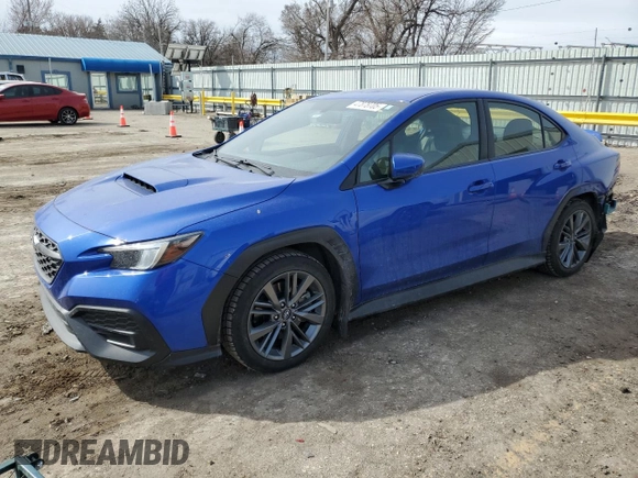 2022 Subaru WRX with VIN JF1VBAA68N9027433, listed as a Copart auction lot 47878705 with 23,543 mi miles and Salvage Title. Bid and sale history available at carsss.com. Image 1.