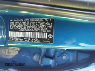 2017 Toyota Prius One with VIN JTDKDTB35H1594029, listed as a IAAI auction lot 41420731 with 153,861 mi miles. Bid and sale history available at carsss.com. Image 9.